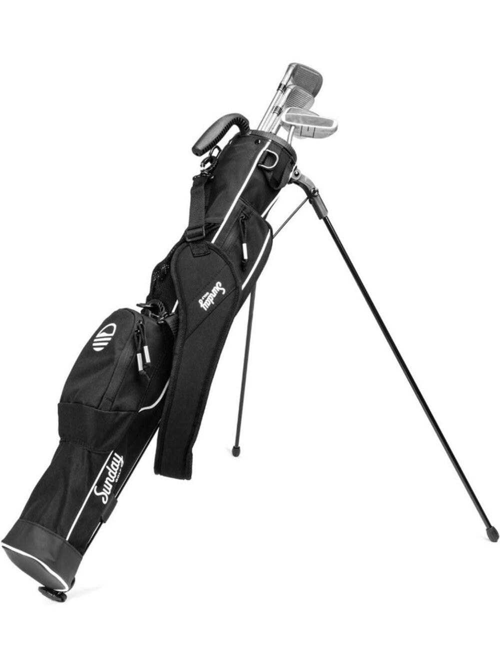 Lightweight Sunday Golf Bag with Stand - Perfect for Easy Carry & Quick Rounds